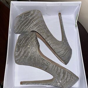 Rhinestone heels